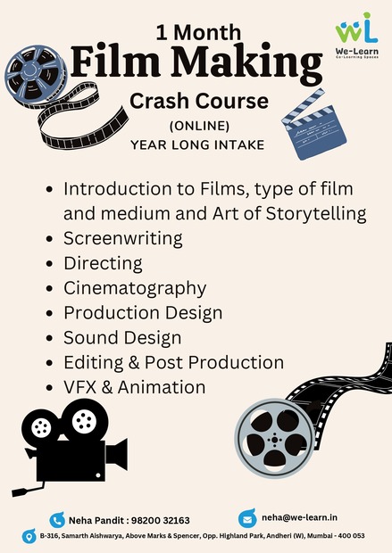 1 month Film Making Crash Course - Online Course